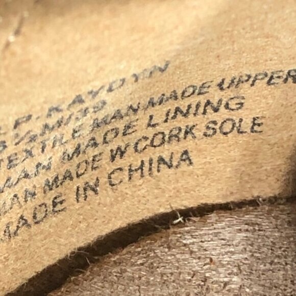 Lucky Brand Wedge Sandal Boho-Chic Macramé Strap Back Zipper Closure Cream 8.5 - Picture 7 of 13